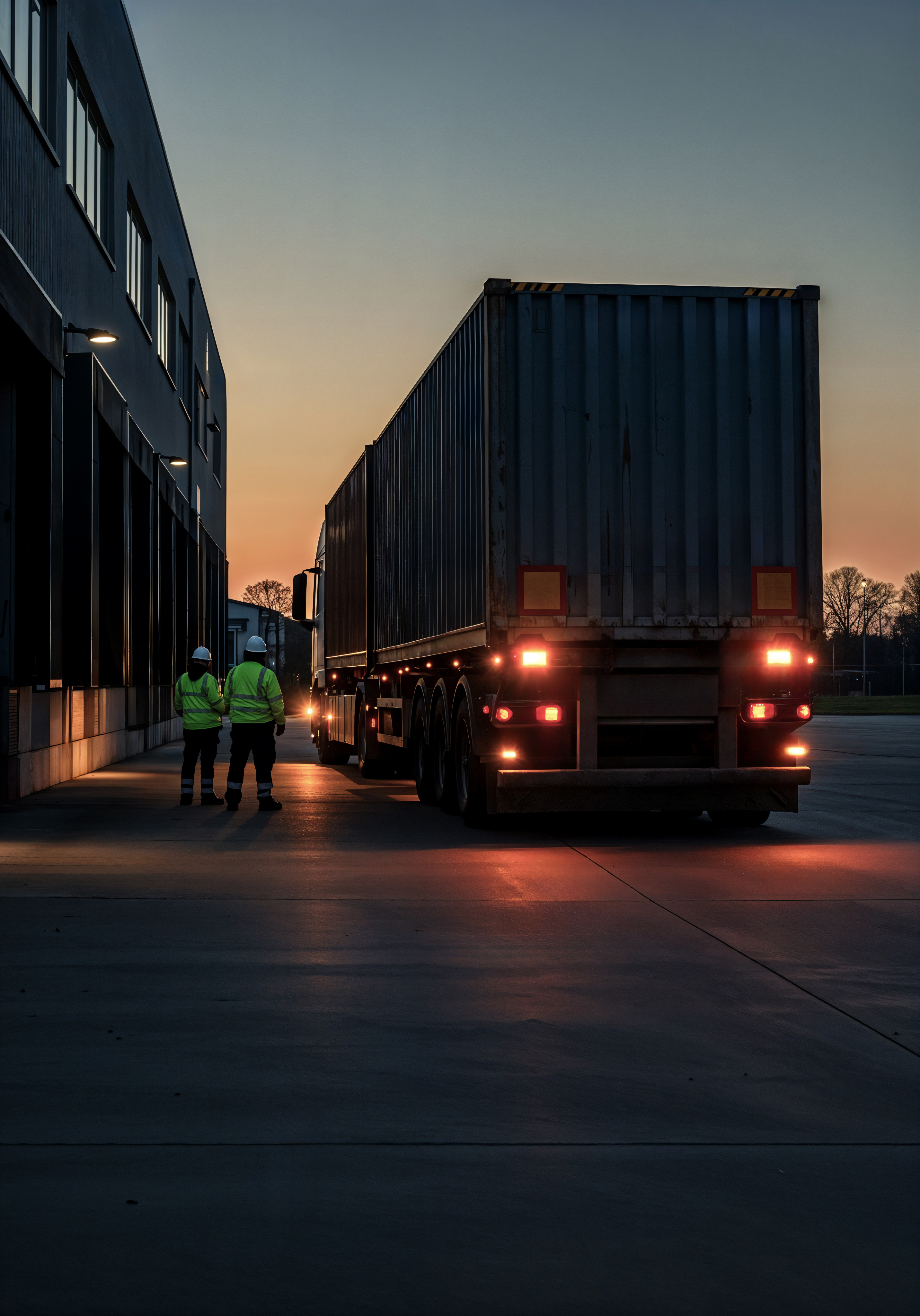 South Indian Logistics truck at dispatch