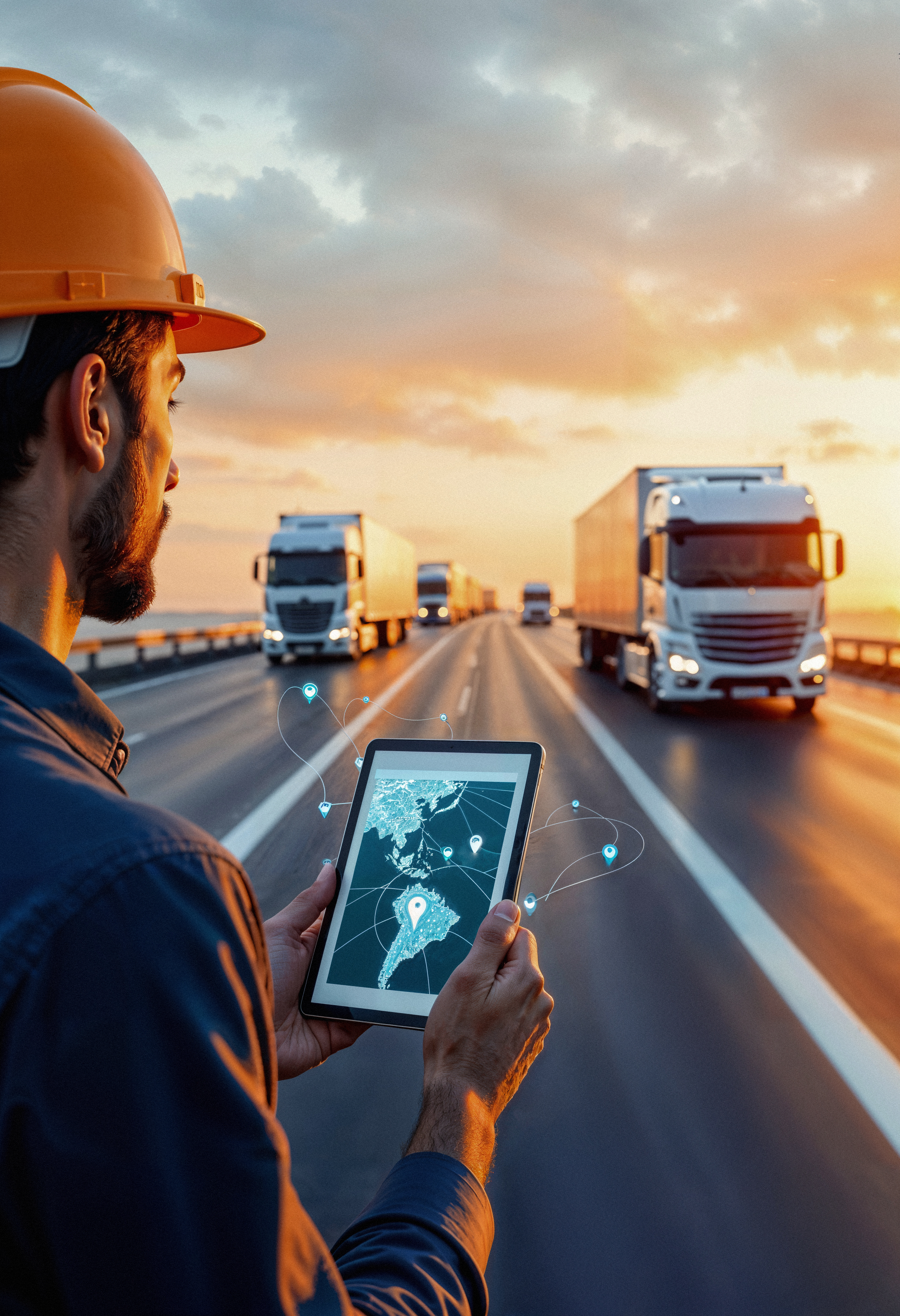 Logistics coordinator tracking a fleet